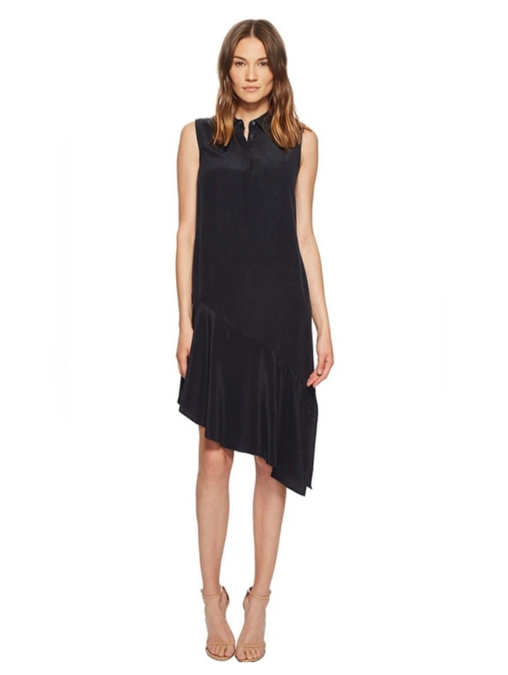 Equipment Tira Dress NWT $328 Style 18-1-Q23-DR0096-TRUE-BLACKSize S